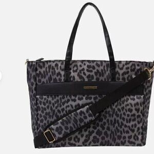Marcy McKenna Hamptons Collection Travel Tote ONYX LEOPARD new